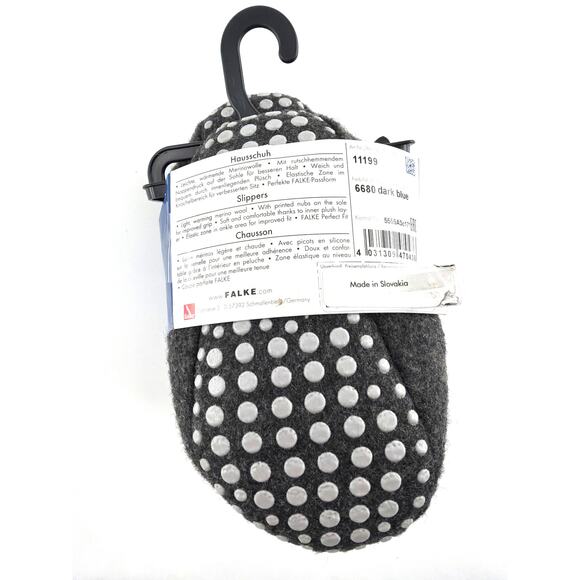 Falke Toddler Dark Blue Cosyshoe Slippers Size 8-9 - Picture 5 of 9